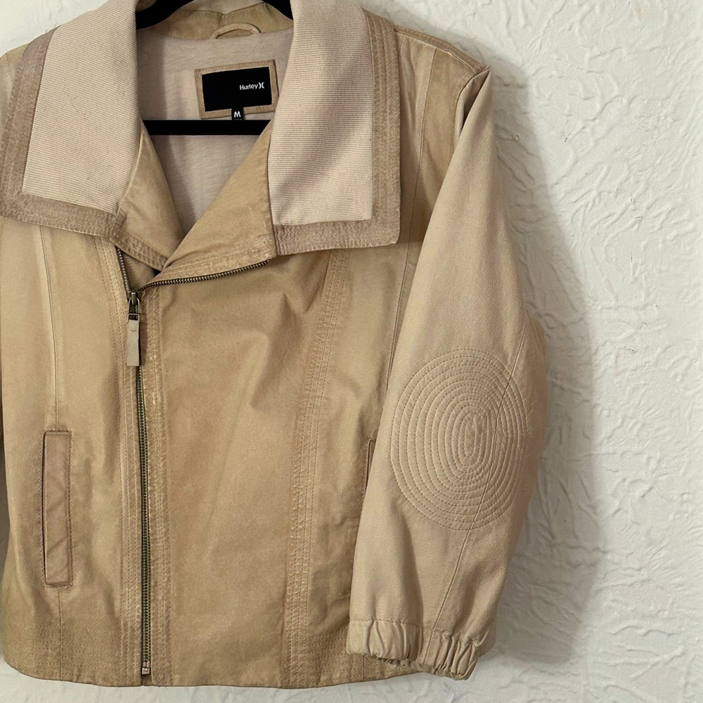 Leather Hurley Biker Jacket